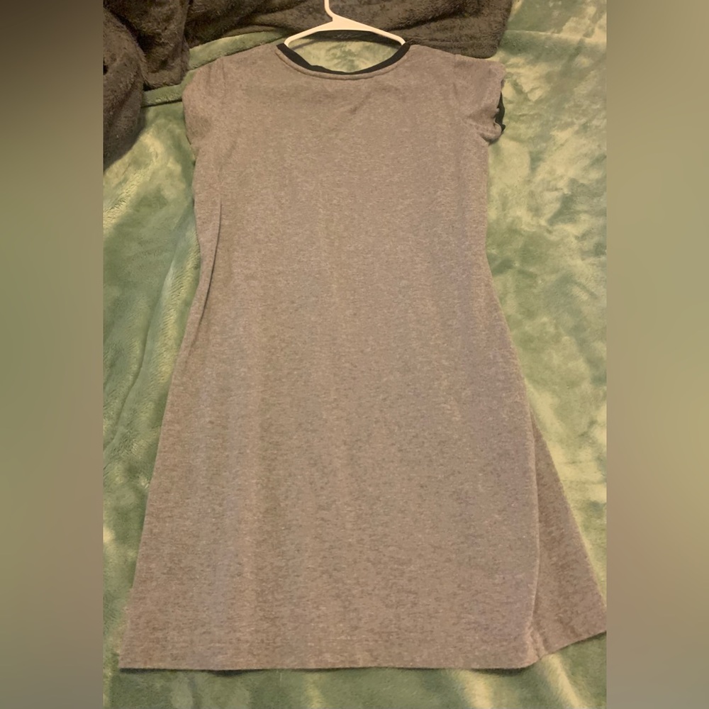 Grey simple dress, L